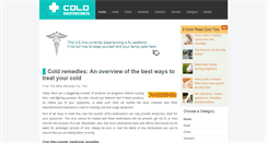 Desktop Screenshot of coldremedies.com