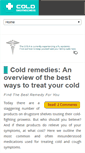 Mobile Screenshot of coldremedies.com