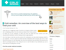 Tablet Screenshot of coldremedies.com